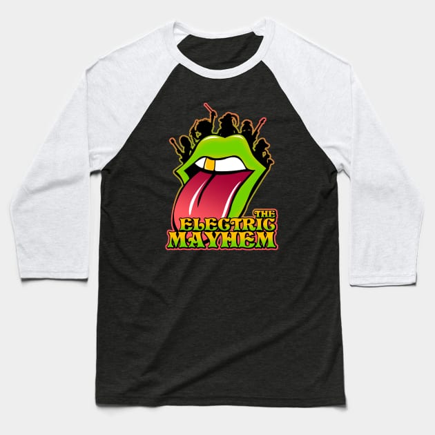 The Electric Mayhem Baseball T-Shirt by graffd02